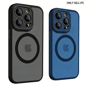 High quality matte transparent protective case Cover suitable for iPhone 17/17Air/16/15/14/13 Pro/12/11 Max Plus/16E, compatible with Magsafe wireless charging.