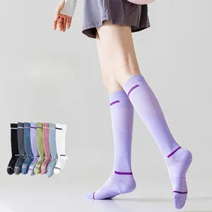 High Compression Yoga Socks with Silicone Grip Non Slip Quick Dry Material for Pilates Fitness Workouts