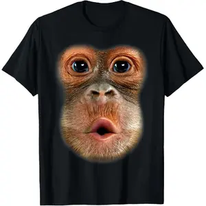 100% cotton Monkey Stomach Funny Meme Cool Trending Viral Video T-Shirt T-Shirt
