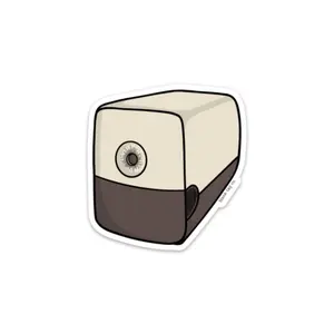 Blank Tag Co.® Electric Pencil Sharpener Waterproof Sticker