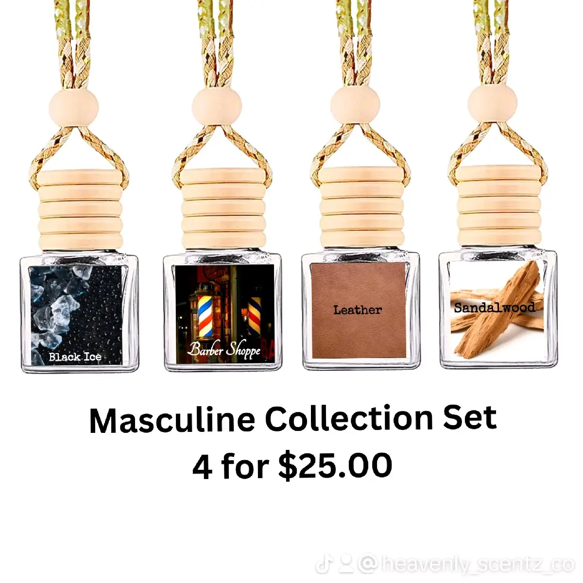 Masculine Scents Collection, Hanging Car Diffusers, Air Fresheners STRONGER & IMPROVED
