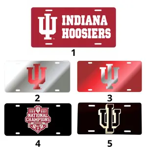 University Of Indiana Football Elite Car Truck Tag License Plate, Car Accessory, License Plate, Vehicle Decor
