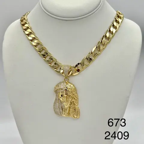 Rodriguezjewerly # 2409 Necklace # 673 Jesus Christ