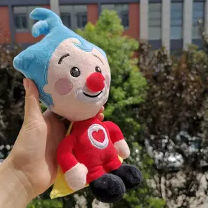 Cute Plim Plim Clown Plush Toy Cartoon Stuffed Plush Doll Animation Figure Plushie Anime Soft Gift Toys for Kids Birthday