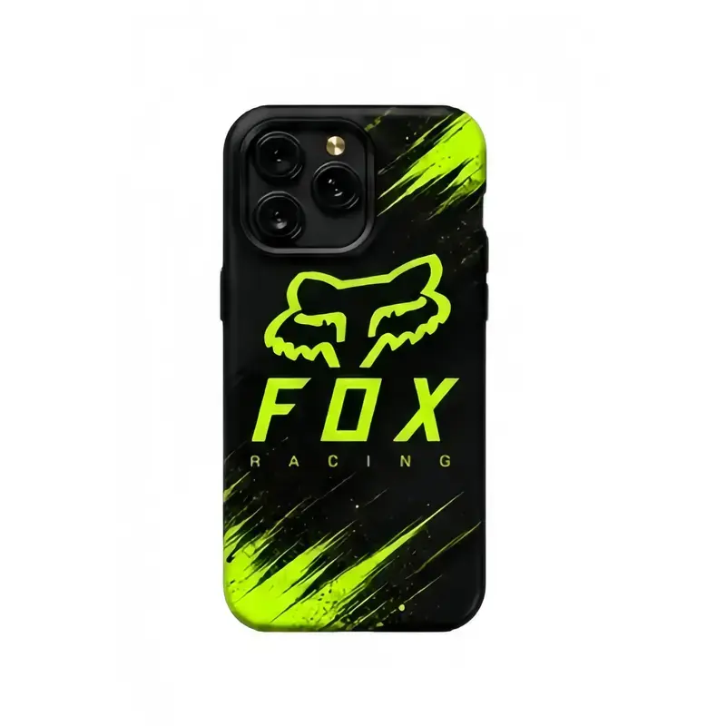 F-Fox Racing Motocross-Style Phone Case — Compatible with iPhone 11–17 Pro Max/Plus Series and Samsung Galaxy S23–S25 Series