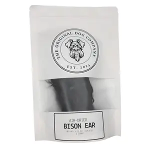 Air-Dried Bison Ears with Fur for Dogs | Natural Single Ingredient Chew