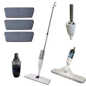 Spray Mop for Floor Cleaning with 3 Washable Microfiber Pads - Wet Dry Mop for Wood Laminate Tile Cleaning - Lightweight Floor Mop with Spray Function Kitchen Room Kitchen Wooden