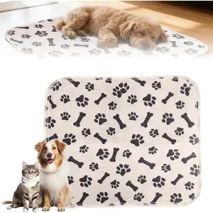Puppy Pads with Pheromones, Washable Puppy Pee Pads for Dogs & Cats -Leak & Odor Proof, Non-Slip Base Training Pads for Home & Travel, Easy to Clean & Reusable (Medium: 27.5" * 31.5")