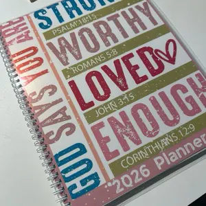 2026 Planner with Inspirational Quotes for Daily Reminders of Worth and Strength Stay Organized and Inspired with Beautiful Design