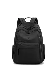 1pc  Women's backpack with solid color and clean color, zipper closure, fashionable and versatile, casual and simple, suitable for students to go to school, campus, work, commuting, shopping, women's backpack, Multi Compartment Backpack