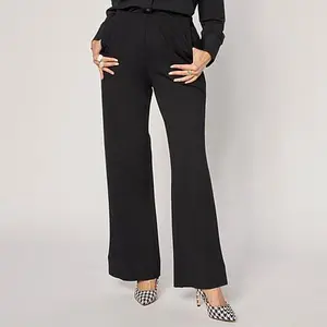 MarlaWynne WynneCollection Dart Detail Straight-Leg Pant