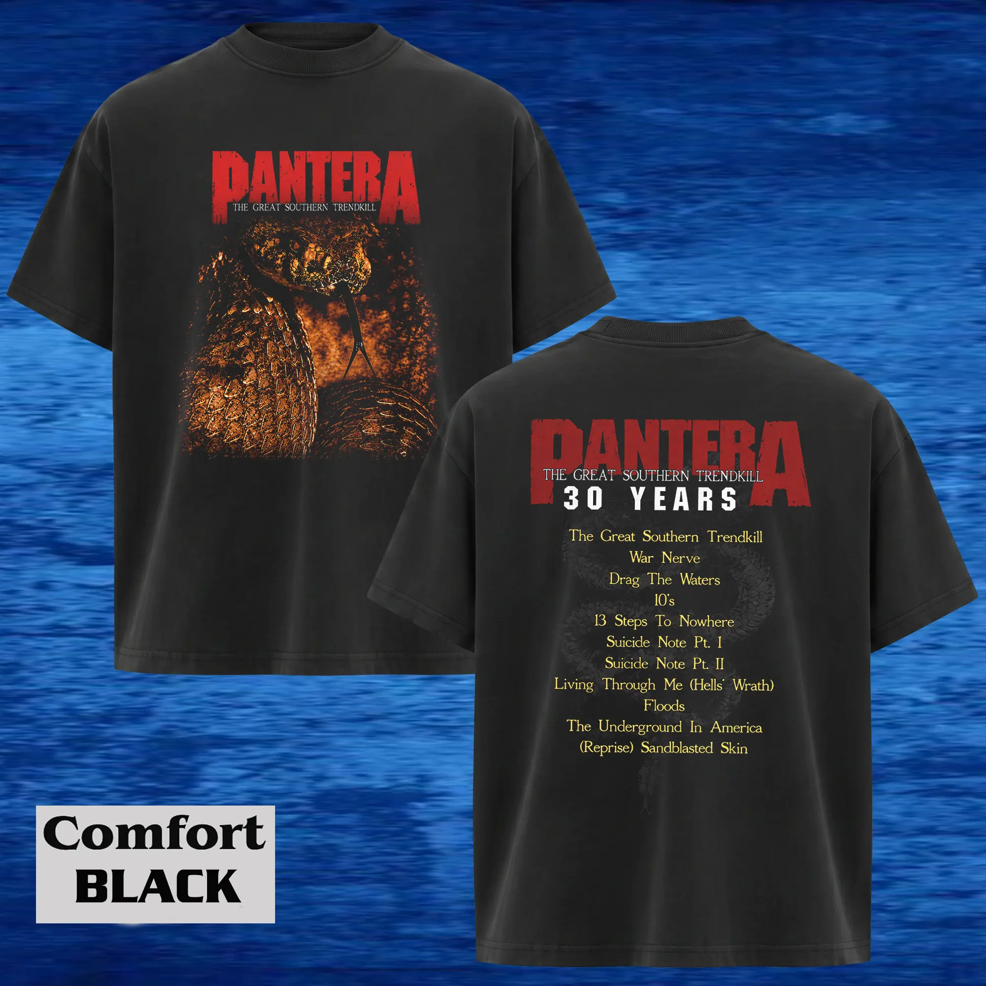 Retro Pantera - " The Great Southern Trendkill " Album 30 Years Comfort Colors T-Shirt, Pantera Music Graphic Tee, Rock Band Shirt, Rock Music Lover Shirt, Vintage Band Shirts, Top Men's and Women's Clothing, Concert Merch, Summer Outfits