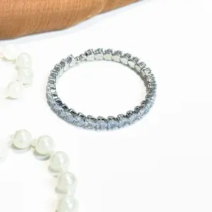 Adjustable Moissan Bracelets--Open in Live --Finished Jewelry Collection