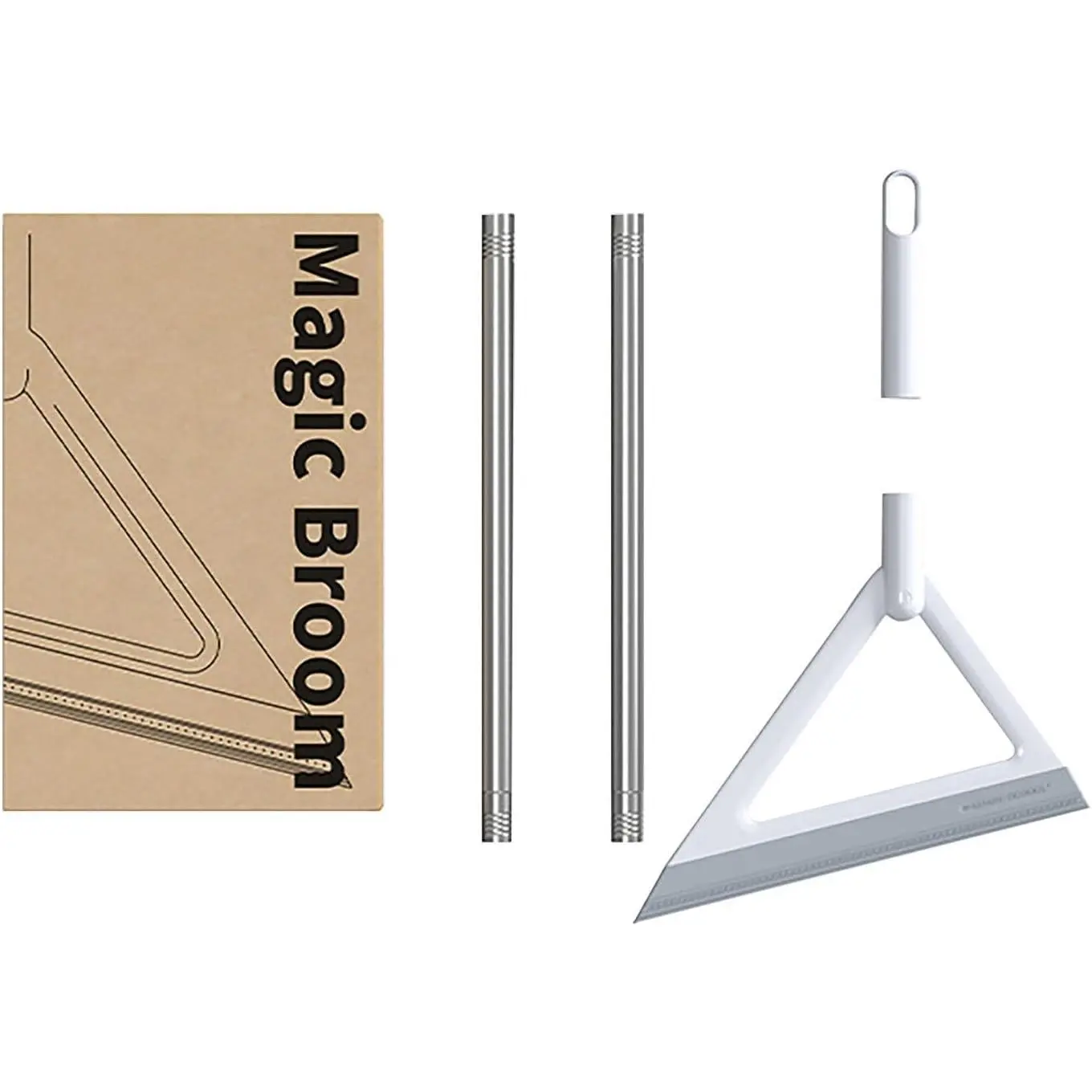 Multifunction Magic Broom Squeegee – Silicone Home Care Tool with Non-Scratch Edge, Waterproof Rustproof Handle for Floor Cleaning, Glass Drying, Kitchen & Living Room Use, Streak-Free Results, Lightweight Ergonomic Design, Effortless Everyday Cleaning