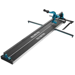 Manual Tile Cutter, 48 inch, Porcelain Ceramic Tile Cutter with Tungsten Carbide Cutting Wheel, Infrared Positioning, Anti-Skid Feet, Durable Rails for professional installers beginners