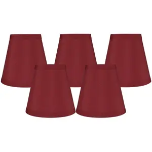 Meriville Clip On Chandelier Lamp Shades, 3.5-inch by 6-inch by 5-inch