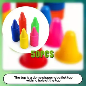 50 mini cones, suitable for classroom, traffic cones, soccer, basketball, rugby, agility and footwork training, indoor and outdoor sports cones Football Equipment