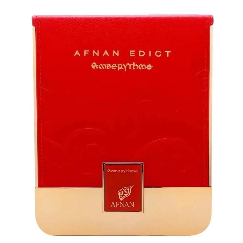 Afnan Edict Amberythme for Unisex Extrait de Parfum Spray, 2.7 Ounce