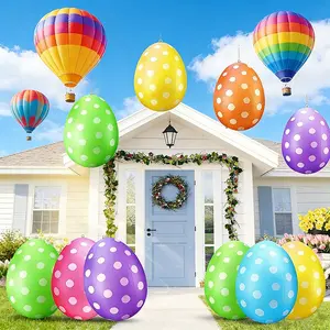 Easter Inflatable Egg Decorations, Outdoor Toy Set, Perfect for Yard Lawn Garden Parties, New Arrival Easter Eggs