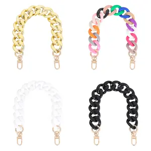 Bag strap Acrylic Luxe Bag Chain 16" Multi-Use Handle Strap & Décor Stylish Versatile for Enhancing Bag Style and Functionality