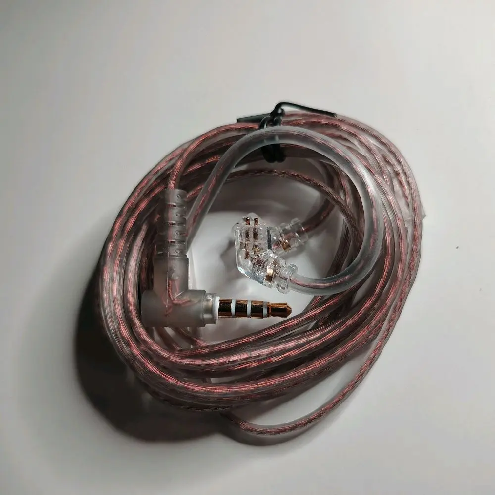 KZ Replacement 0.75mm C pin OFC cable with mic