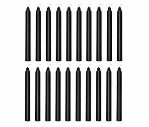 Mini Unscented Black Or Green Candles 20pk 5" | Chime Candles | Spell Candles