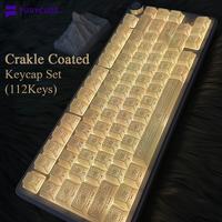 Crackle Coated Keycaps (112keys)
