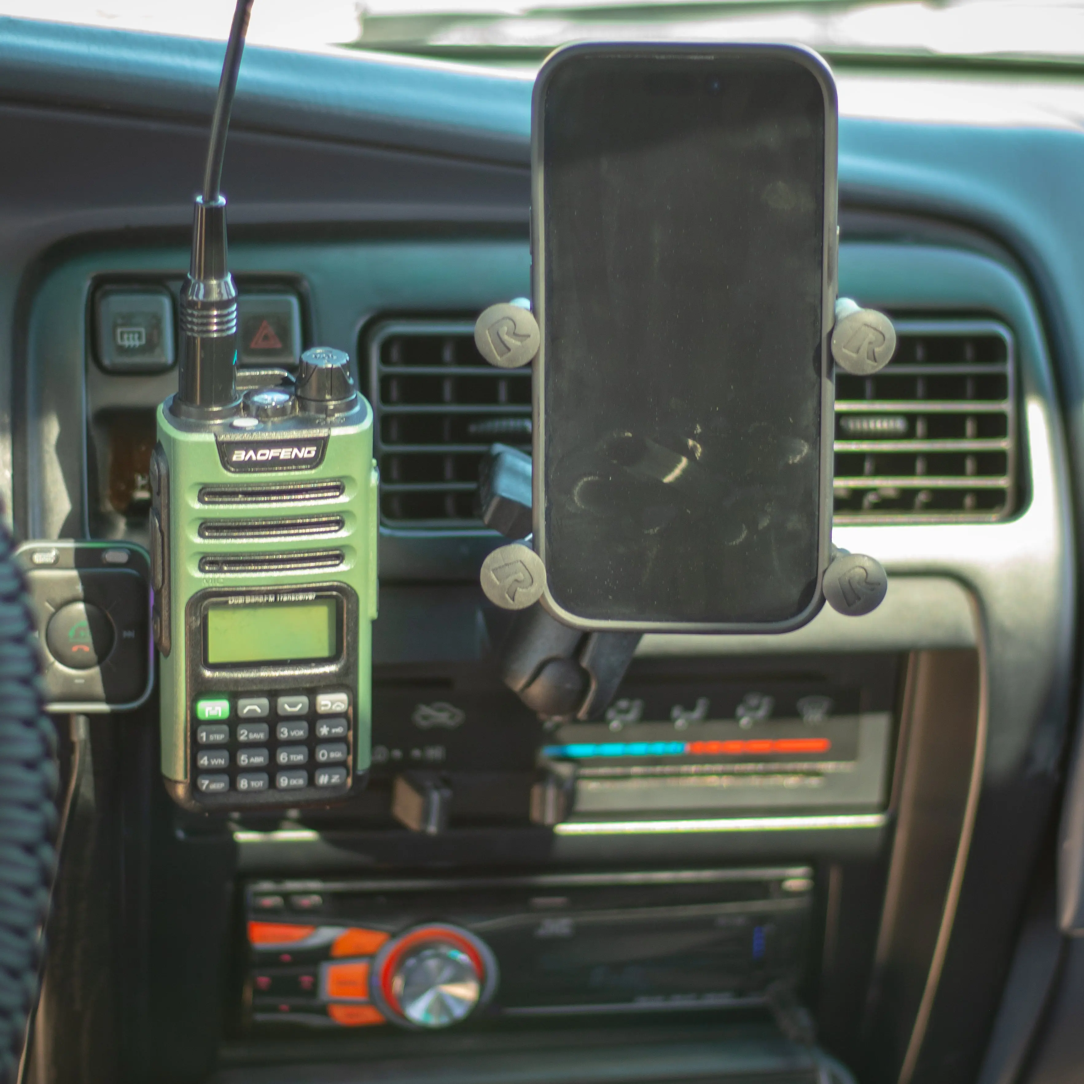 3rd Gen 4Runner In-Dash Accessory Panel | Phone & Radio Holder