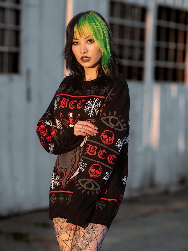 Spooky Mothman Holiday Sweater