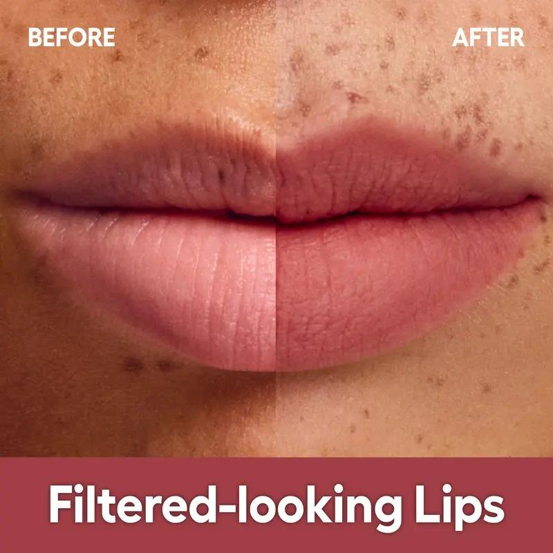 Barvena Blurry Lip Duo - Nude Blur Tint & Soft Velvet Matte Lip & Cheek Stain with Airbrushed Finish Vegan Cruelty-Free Makeup for Everyday Use - Gloss, Lipgloss