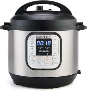 Instant Pot Duo 7-in-1 Electric Pressure Cooker, Slow Cooker, Rice, Steamer, Sauté, Yogurt Maker, Warmer & Sterilizer, Includes App With Over 800 Recipes, Stainless Steel, 6 Quart