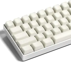 XVX White Jade Keycaps, Double Shot PBT Keycap Set with Cherry Profile, 121- Ceramic Keyboard Keycaps Compatibility with ANSI Layout MX Switches Mechanical Keyboard