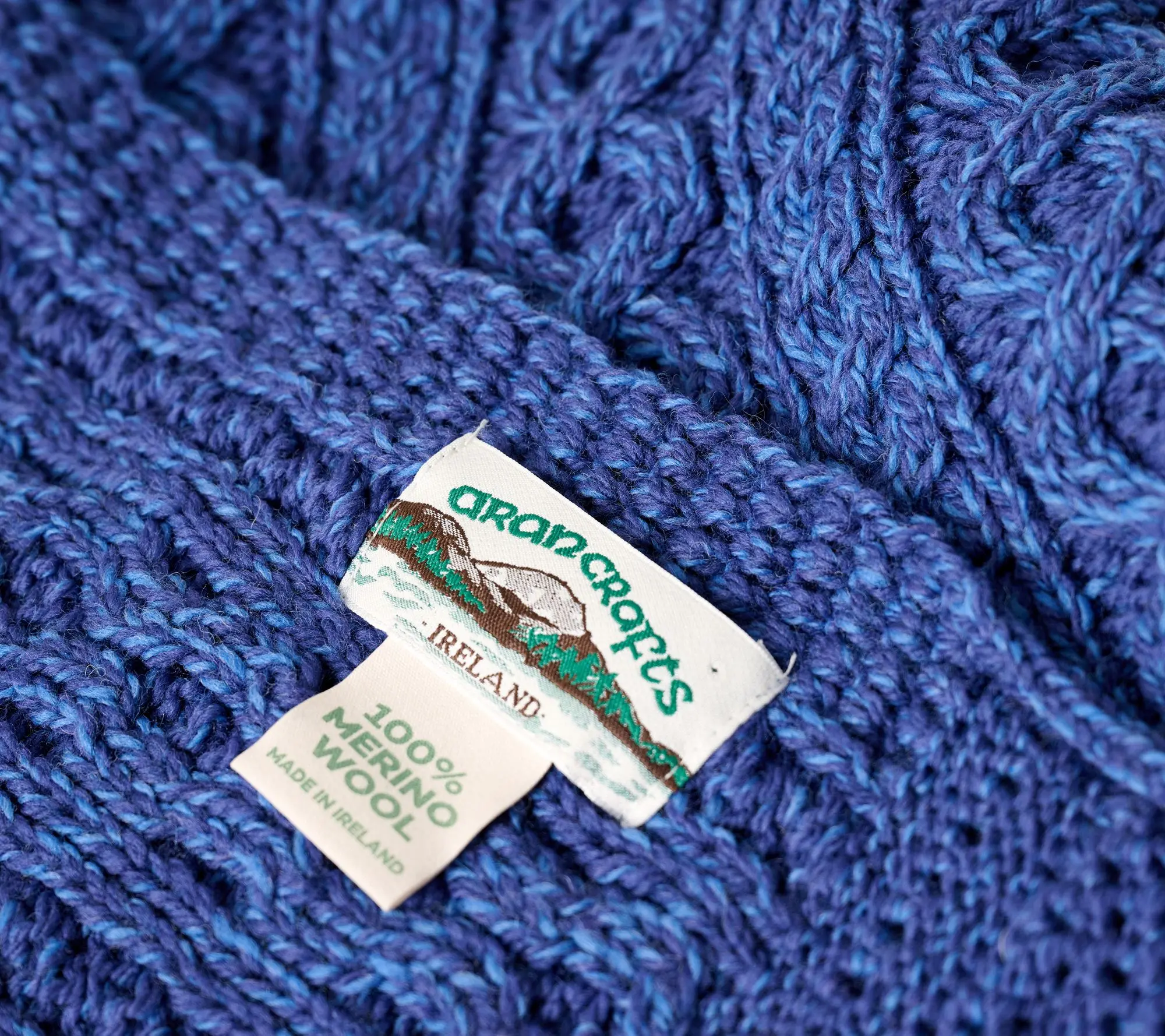 Aran Crafts Merino Wool 35" X 55" Plated Blanket