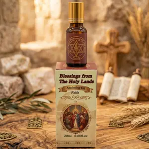 Faith Holy Anointing Oil ✨ 1pc 20ml Biblical Holy Land Essential Oil | Strengthen Your Faith & Blessings | Perfect for Christian Prayer, Meditation & Devotional Gifts