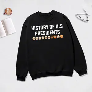History of US presidents shirt, Clown orange face