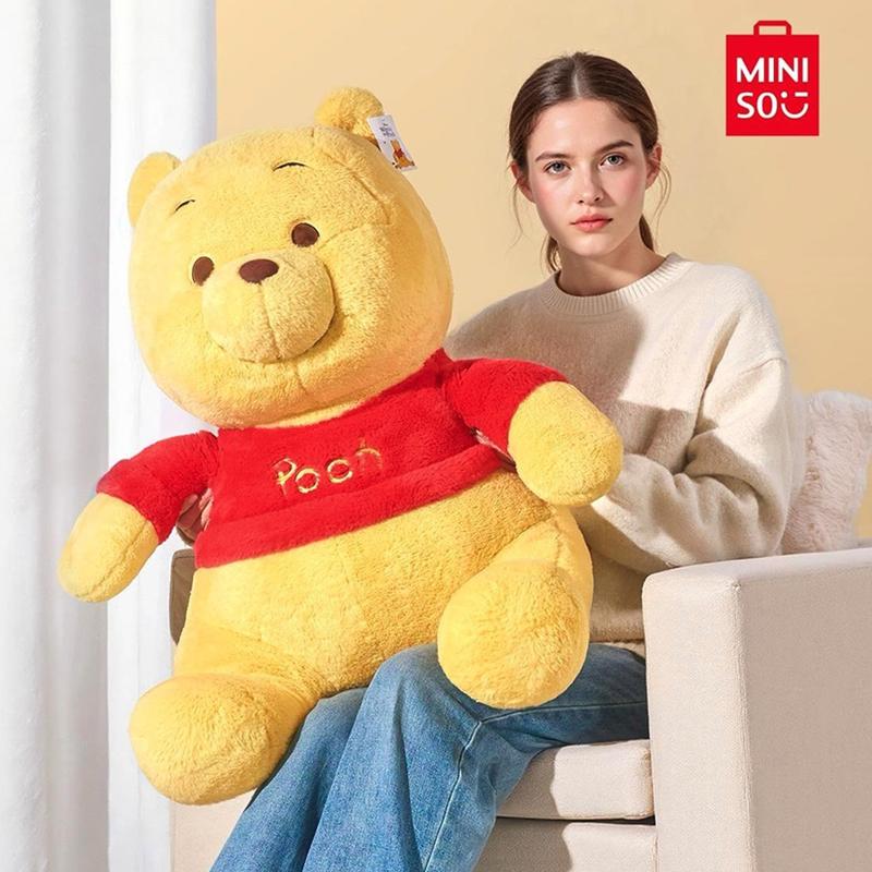 【Holiday Gift】Disney Winnie the Pooh Basic Series Sitting Plush Doll 31.5inch/19.69inch, Adorable Classic Character Stuffed Toy, Suitable Gift for Women & Fans, Holiday & Holiday Haul & New Year
