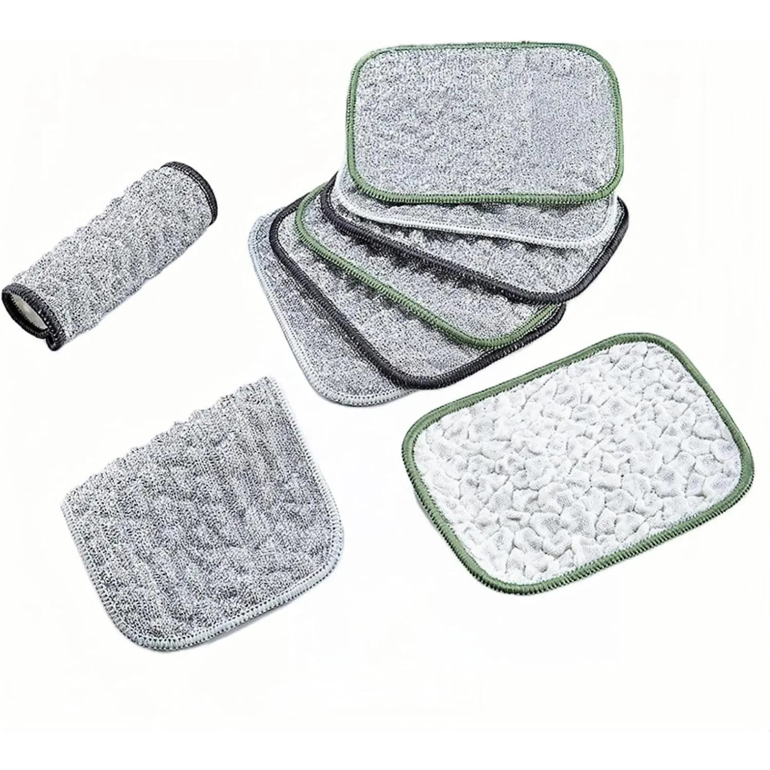 10Pcs Synthetic Scratch-Resistant Multifunctional Kitchen Cleaning Sponges, Tools for Pans, Glass - Mobile Phone Selfie Accessory Cleaning Aid