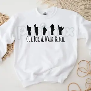 Buffy The Vampire Slayer Sweatshirt, Out For A Walk Btch Spike Crewneck, Retro 90s TV Show Jumper, Sunnydale High Graphic Pullover, Sassy Vampire Quote Shirt, Vintage Horror Aesthetic Top 3UK