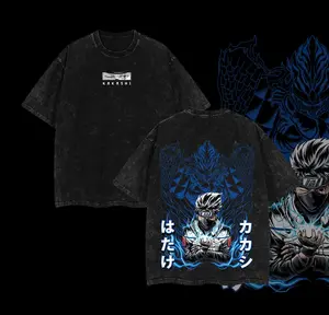 Retro Vintage Limited Hatake KaKashi - Naruto Anime Tee Unisex Oversize Anime Manga T-Shirt, Gift For Anime Fan