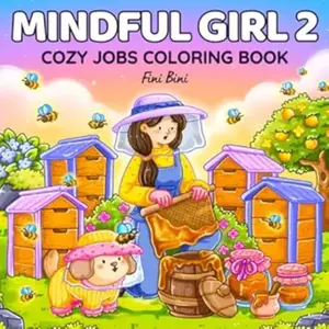 Mindful Girl 2: Coloring Book for Adults and Teens Featuring Cozy Cute Job Scenes and Inspiring Quotes for Calm Moments of Relaxation (Magical Girls Collection) Paperback, Women, Teen Girls