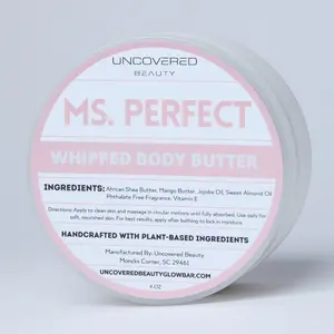 Large Whipped Body Butter - Uncovered Beauty - Choose Your Scent