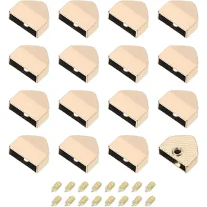 Belt Buckle End Tips, Pentagon Webbing Zipper Tips Clip Buckles with Screws