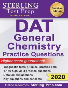USED-Sterling Test Prep DAT General Chemistry Practice Questions: High Yield DAT General Chemistry Questions by Prep, Sterling Test (Paperback)