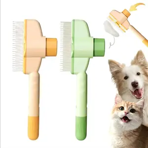 Automatic Cleaning Pet Flea Comb, 1 Count Pet Grooming Brush, Pet Hair Removal Comb, Dog & Cat Grooming Supplies, Dog & Cat Accessories