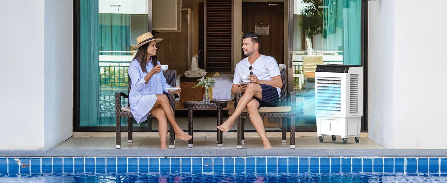 [FLASH SALE] ROVSUN 7.9 Gal Portable Evaporative Air Cooler with Remote Control