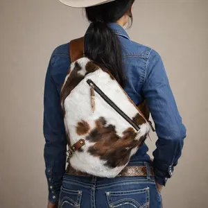 Sling Backpack - Tri-Color Hair-on-Hide