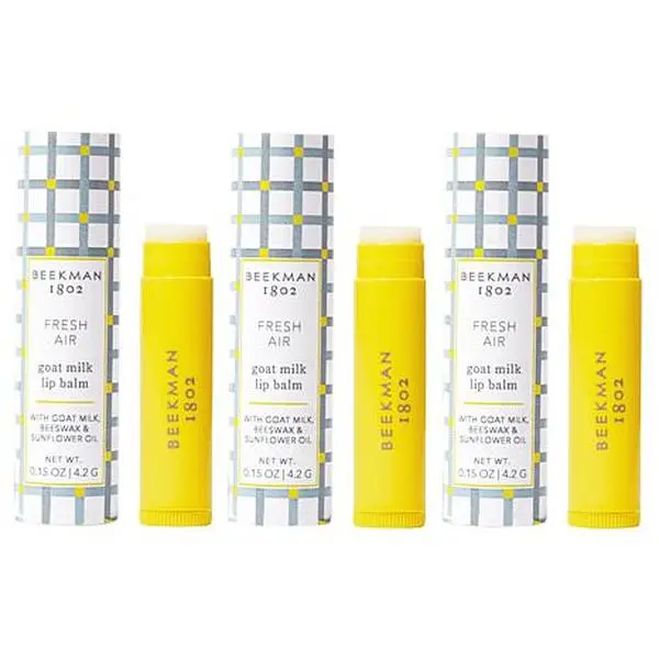 Beekman 1802 Fresh Air Goat Milk Lip Balm Trio