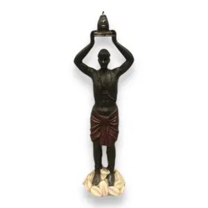 5-inch Resin Elegua Orisha Figure, Vintage Home Decor Statue, Ideal for Display