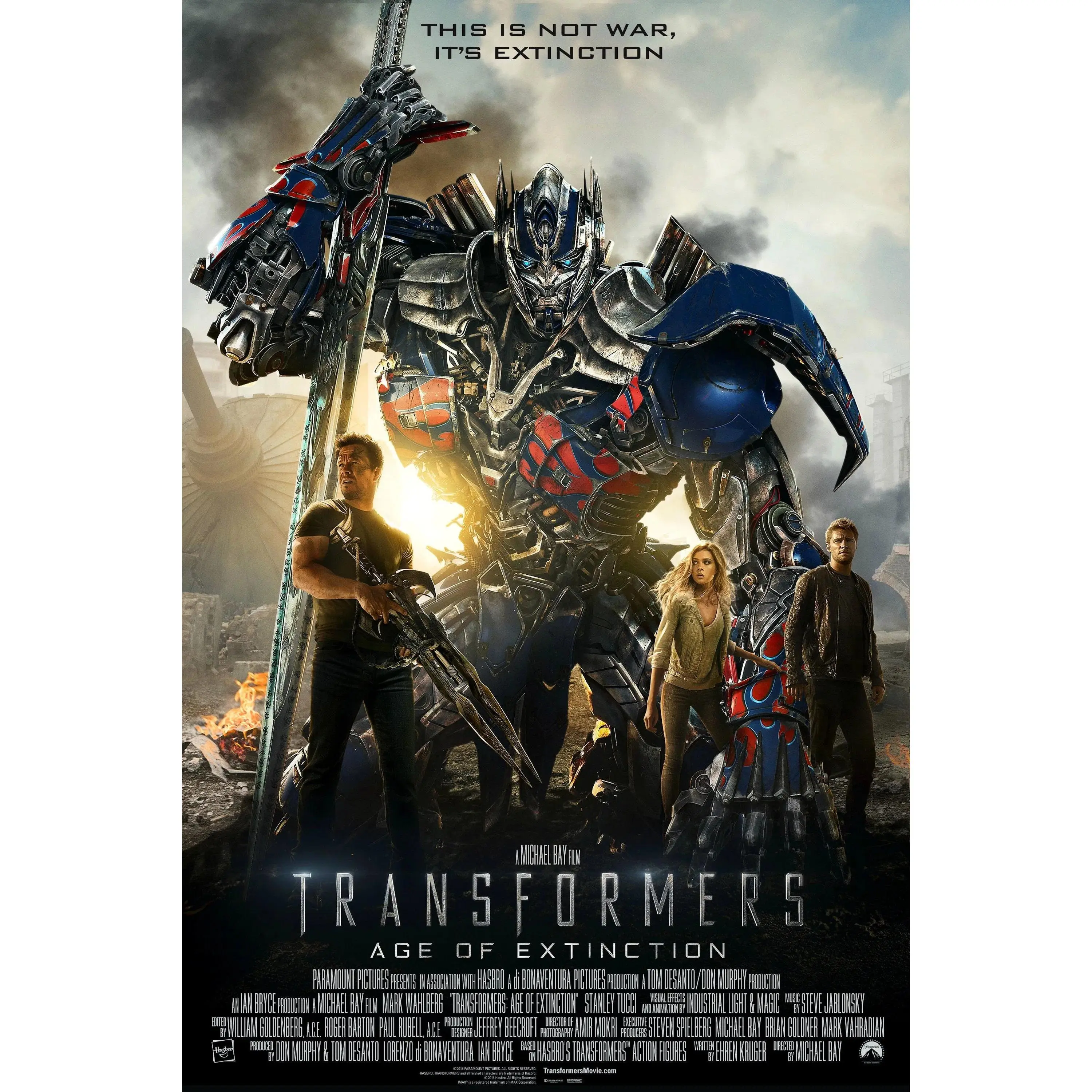 Peter Cullen - Signed Transformers Age of Extinction poster Image (8x10, 11x17)