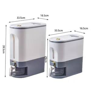 With Measuring Cup Rice Bucket Large Capacity Cereal Container Grain